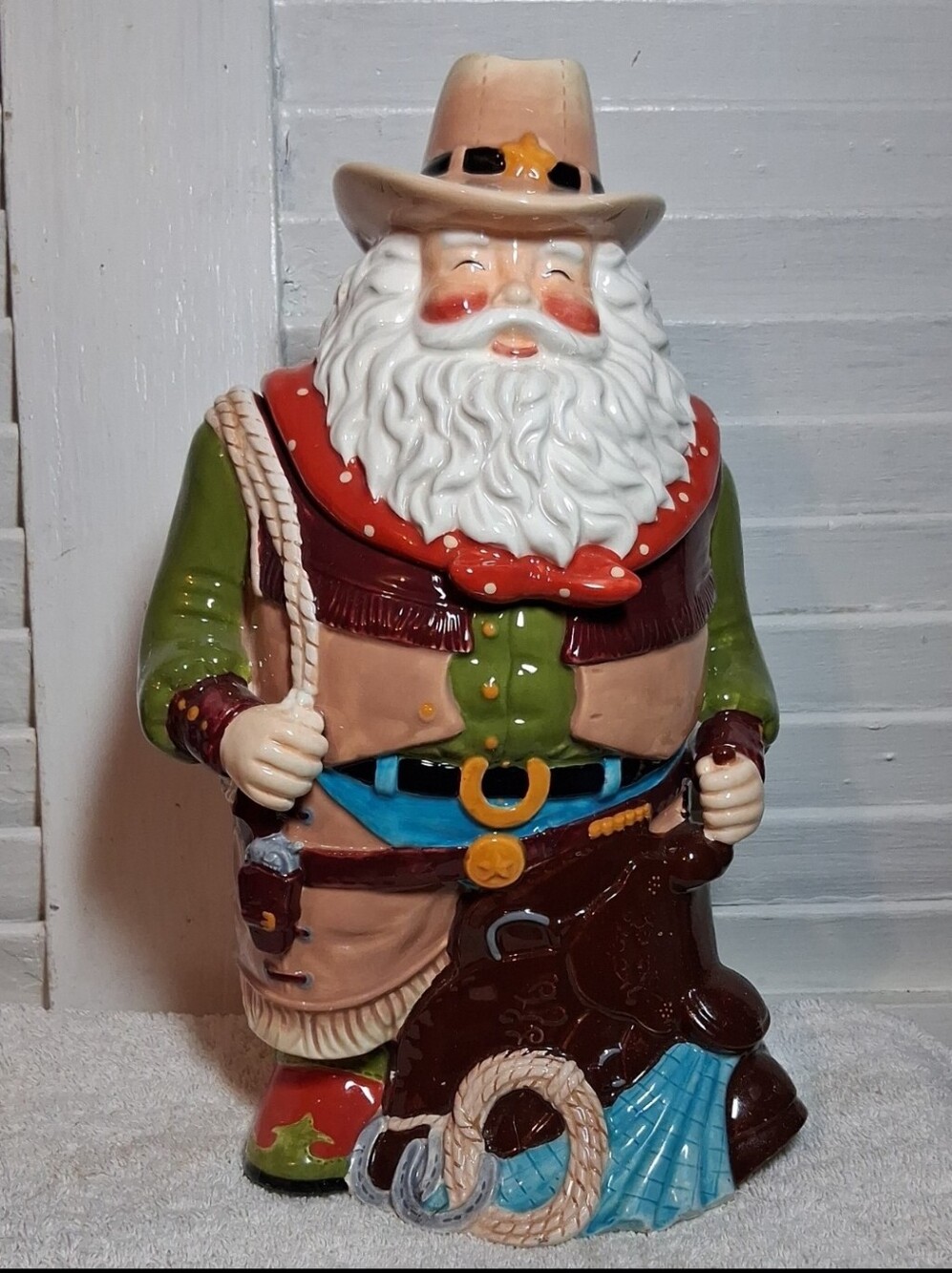 NiB☆ Western Santa Cookie Jar